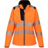 PORTWEST HI-VIS PW381 / Dámska softshellová bunda, reflexná - HV oranžová/čierna XXL