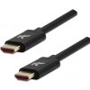 Video kábel HDMI samec - HDMI samec, HDMI 2.1 - Ultra High Speed, 1m, pozlatené konektory, hliníkové prevedenie krytky, čierny, Lo