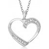 SOFIA strieborný prívesok srdce AUSEYR1ZZ0P-ZY
