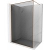 Mexen Kioto-XF sprchová stena Walk-in s rámom 150 x 202 cm, grafit 10 mm, brúsená meď - 800-150-104-65-40-X