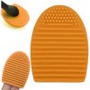 Brushegg OR.1107 Čistič štetcov na make-up silikónový, oranžový