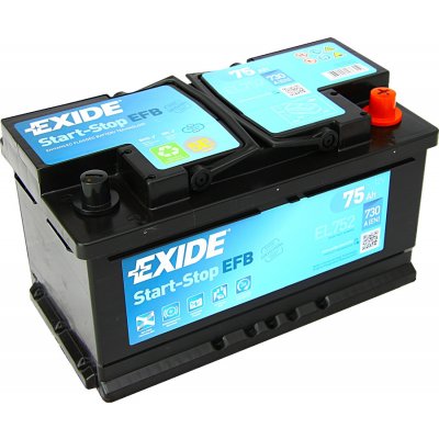 Exide Start-Stop EFB 12V 75Ah 730A EL752