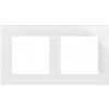Rámček 2-násobný Nature sklo/biela SIMON55 (Simon)