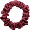 MURU Úzka Saténová Scrunchie gumička - Bordó Matná