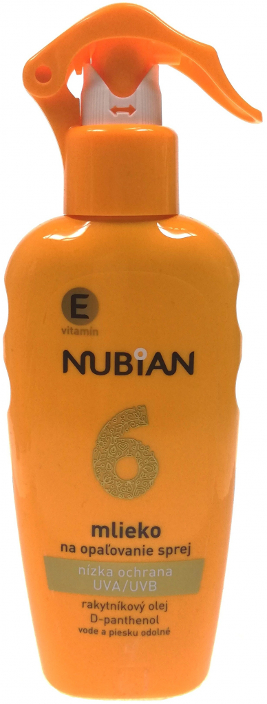 Nubian mlieko na opaľovanie spray SPF6 200 ml od 4,99 € - Heureka.sk