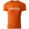 T-ričko Honda CBR 900 pánske tričko Farba trička: Oranžová, Farba potlače: Biela, Veľkosť: 4XL