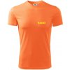 Hasiči názov samostatný - Pánske tričko Fantasy športové - 2XL ( Neon mandarine )