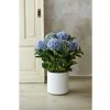 eshop-kvetinace.sk Umelá hortenzia HYDRANGEA v bielom kvetináči, výška 78 cm, modrá