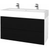 Dreja Umývadlová skrinka VARIANTE SZZ2 100 pre úmyvadlo Duravit Vero - N01 Biela lesk / M17 Čierna mat