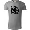 Tachometer 50 - Tričko z organickej bavlny - 3XL ( Starostrieborná )