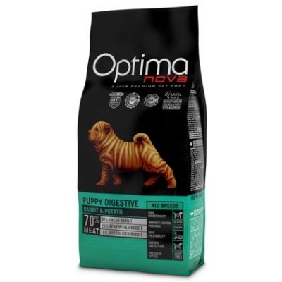 Optima Nova dog Puppy Digestive Rabbit & Potato 2 x 12 kg