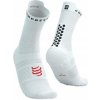 Compressport cyklistické ponožky klasické PRO RACING V4.0 RUN biela/čierna