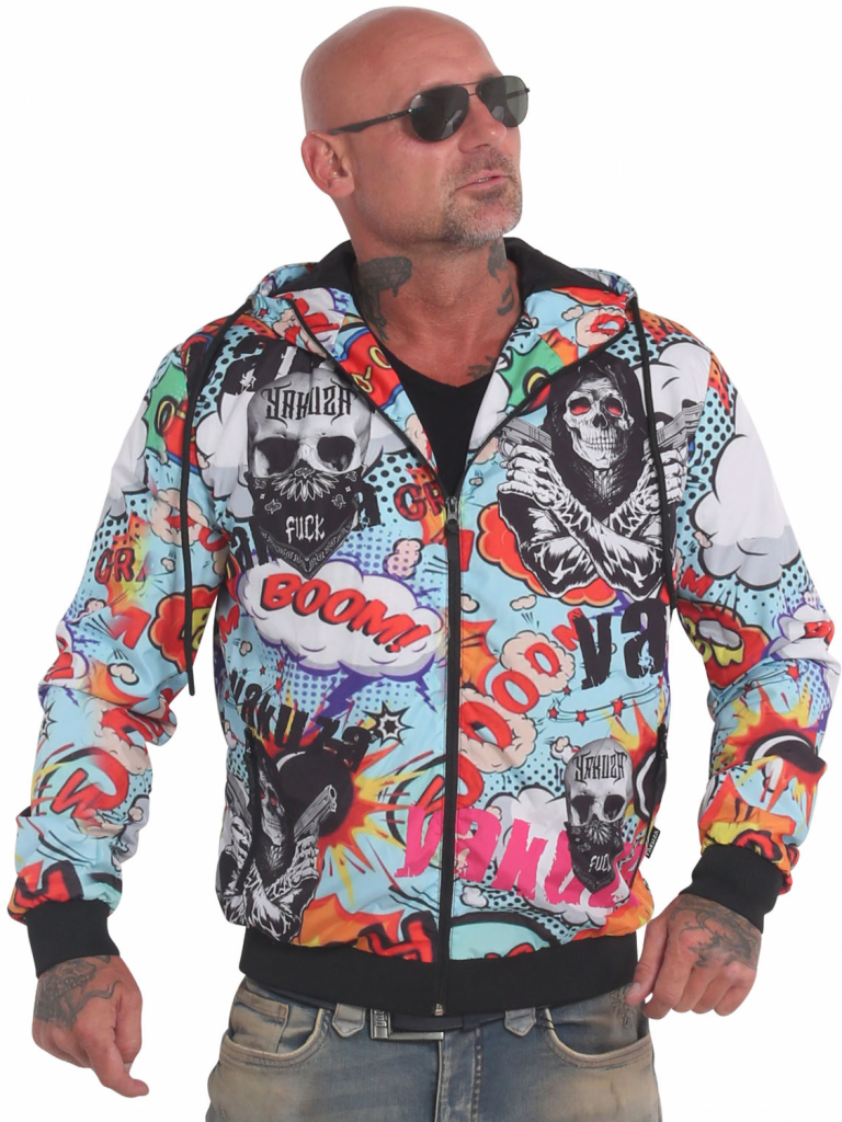 Yakuza bunda 80s WINDBREAKER WB 18033 multicolor multicolor