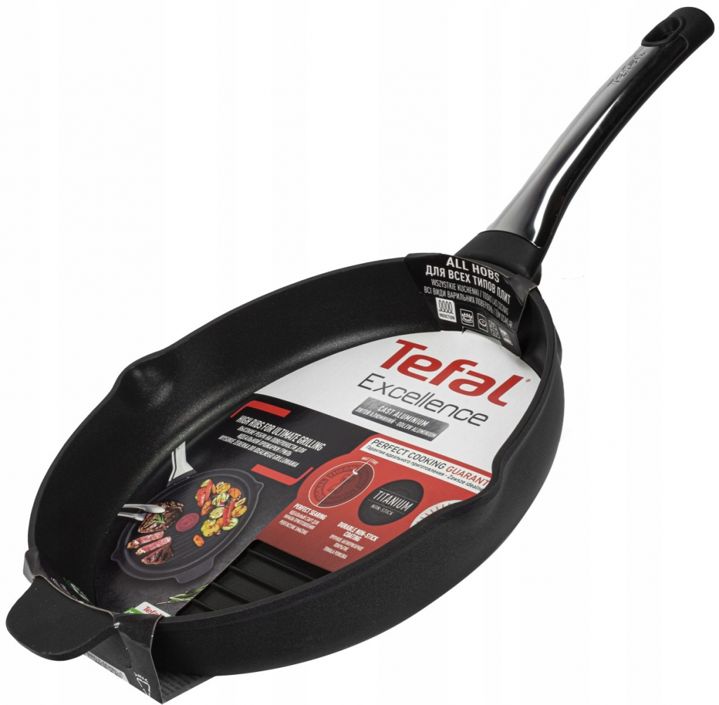 Tefal Grilovacia panvica spruhmi Aroma Titanium Excellence Čierna 26 cm