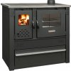 SLOVAKIA TREND Sporák na tuhé palivo Pro PANONIA Steel, 10 kW, čierny, pravý vývod