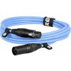 Rode XLR3M-B XLR prepojovací kábel 3 m modrá; 400832811