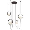 ACB C3815140N Závesná lampa HALO LED, 4x5W, 3000K, 1480lm, čierna/opál