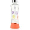 Equa FlowerHead sklenená fľaša na vodu Poppy 550 ml