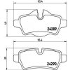 Sada brzdových platničiek kotúčovej brzdy BREMBO P 06 052
