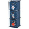 Regál Storage Solutions 35 x 35 x 102 cm, odtiene modrej farby