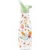 Detská termo fľaša z nehrdzavejúcej ocele COOL BOTTLES Detská trojvrstvová fľaša Spring Flowers 260 ml 3D