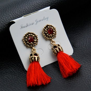 FashionGate strapcové červené náušnice so starožitnou ozdobou  91342410721670-3 od 3,5 € - Heureka.sk