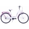 KOZBIKE Mestský bicykel 26K36 1 prevodový Bielo fialový 26