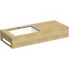 Kompaktná doska pod umývadlo s umývadlom Intedoor TRENTA Compact dub x 90 cm až 160 cm x 50 cm S výřezem