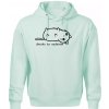 Dnes to nedávam - Oversized mikina pánska Moon - kratšia + širšia - 3XL ( Frost )