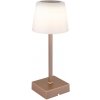 GLOBO 28061CH XAYDEN dotyková stolná lampička V255mm LED 2W 120/100lm 3000-6500K kávová, opálová, USB Cable incl.