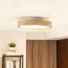 Lindby stropné LED svetlo Milada, dub, CCT, diaľkové ovládanie - 9626857