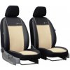 Autopoťahy Exclusive Alcantara 1+1 predné (Alcantara-koža) béžovo-čierne Pok-ter