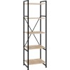 tectake 404155 regál manchester industrial 47,5 x 34,5 x 151,5 cm - industrial svetlé drevo, dub sonoma
