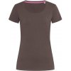 Tričko STEDMAN Claire Crew Neck, Dark Chocolate hnedá, L