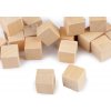 Drevené kocky 15x15 mm - 20 ks 1 prírodné