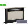 Klarstein Victoria Downdraft digestor, 60 cm, A, 8 úrovní + boost, až do 713,8 m³/h, 120 W (CGCH3-Vic.Downdr-60C)