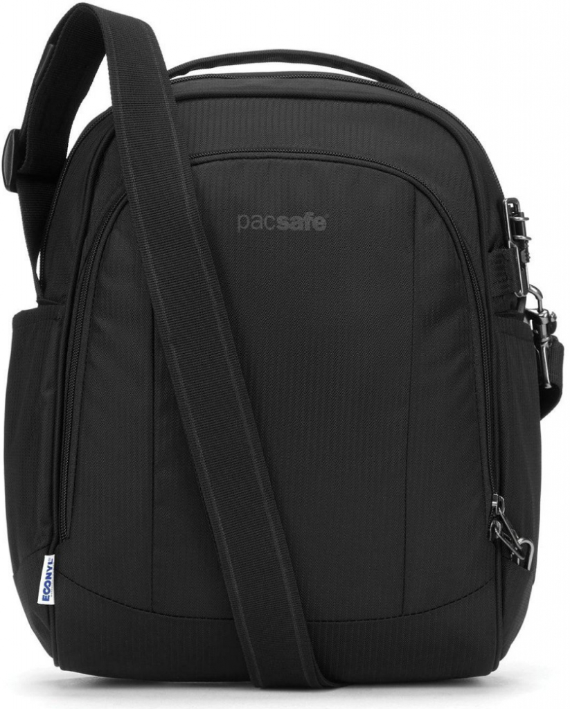 Pacsafe taška přes rameno Metrosafe LS250 econyl black