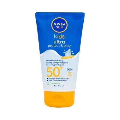 Nivea Sun Kids Ultra Protect & Play SPF50 + - Vodeodolné mlieko na opaľovanie pre deti 150 ml