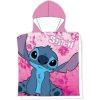 MLC · Dievčenská osuška s kapucňou - plážové pončo Lilo & Stitch - 55 x 110 cm
