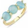 Lillian Vassago Zlatý prsteň s akvamarínom LLV22-GR039Y Veľkosť prsteňov: 54
