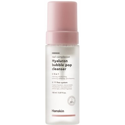 Hanskin Real Complexion Hyaluron Bubble Pop Cleanser čistiaca pena na tvár 150 ml