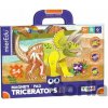 MierEdu Magnetická tabulka Dinosauři - Triceratops - MierEdu