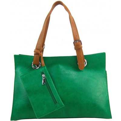 Barebag Moderná dámska kabelka cez rameno zelená