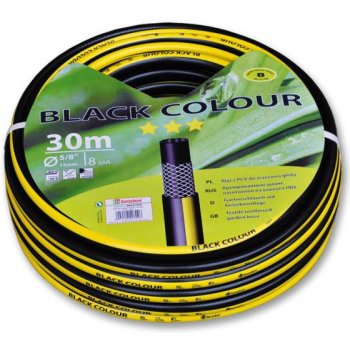 Bradas Black colour 1/2" 50m zahradní hadice WBC1/250, černá - žlutý pruh