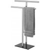 Wenko | WENKO 25389100 - Stojan na uteráky LAVA 50x81,5 cm nerez/strieborná/čierna | WE0087