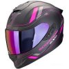 SCORPION prilba na motocykel EXO-1400 EVO II CARBON AIR MIRAGE, čie/ruž, veľ. L