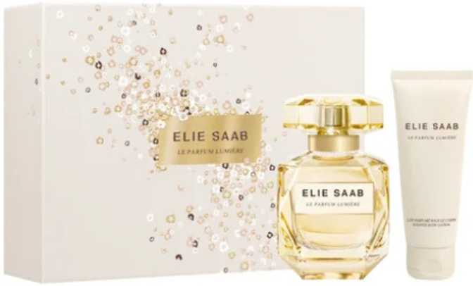 Elie Saab Le Parfum Lumiere Darčeková sada dámska parfumovaná voda 50 ml a telové mlieko 75 ml