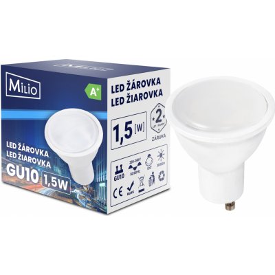 Milio LED žiarovka GU10 1,5W 145L studená biela