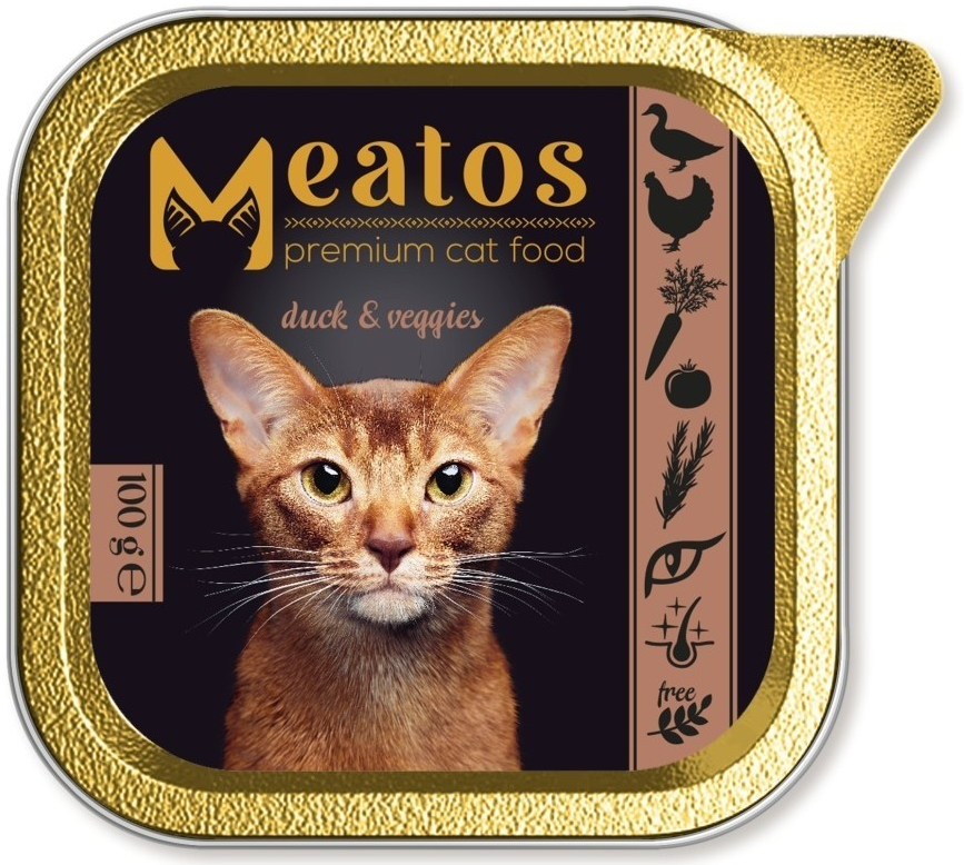 Meatos Cat Duck & Vegetable 100 g