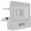 Reflektor LED so senzorom PRO 10W, 6400K, 735lm, biely s káblom VT-118S-1 (V-TAC)